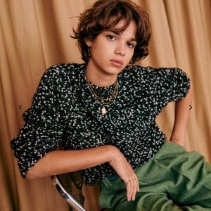 Sezane Juliette in black/ecru small